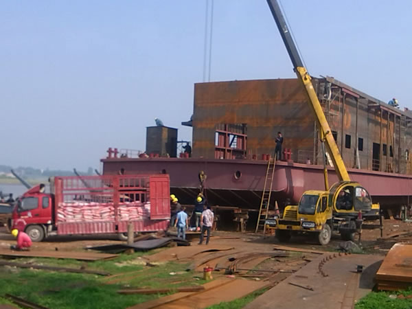 武漢的武船長航維修部灌漿項(xiàng)目