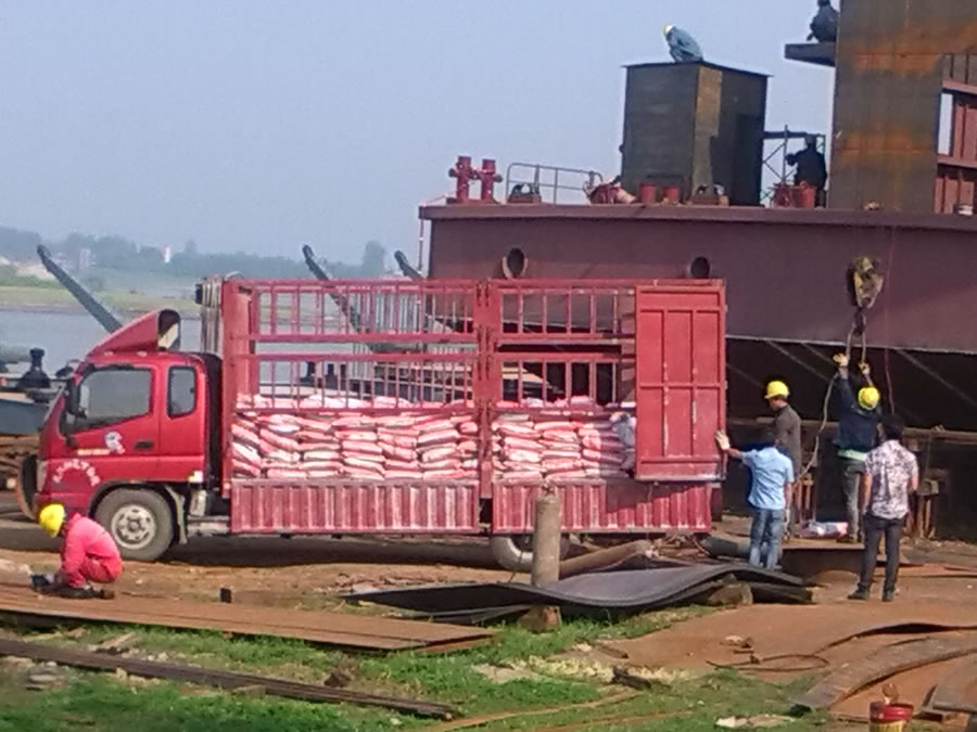 武漢的武船長航維修部灌漿項(xiàng)目(圖2)