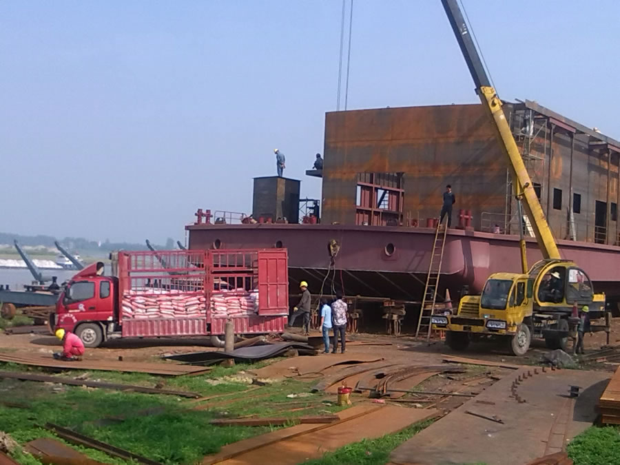 武漢的武船長航維修部灌漿項(xiàng)目(圖3)